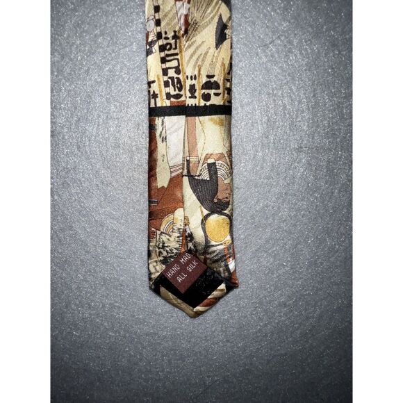 Museum Artifacts All Silk Tie Egyptian Print - Picture 5 of 5